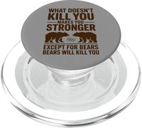 Quello che non uccide te tranne gli orsi citazione divertente orso PopSockets PopGrip per MagSafe