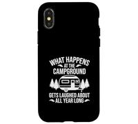 Quello che succede al campeggio viene riso tutto l'anno Custodia per iPhone X/XS