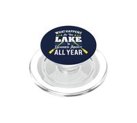 Quello che succede al lago è riso tutto l'anno Fun Lake PopSockets PopGrip per MagSafe