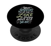 Quello che succede al lago viene riso tutto l'anno Lake Bum PopSockets PopGrip Adesivo