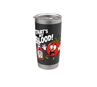Quello E Il Mio Sangue Pomodoro Ketchup Divertente Bicchiere termico in acciaio inox doppia parete