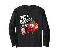 Quello E Il Mio Sangue Pomodoro Ketchup Divertente Maglia a Manica
