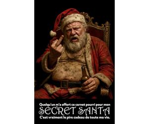 Quelqu’un m’a offert ce carnet pourri pour mon Secret Santa. C’est vraiment le pire cadeau de toute ma vie: Idée par cher pour un collègue qui mérite pas mieux