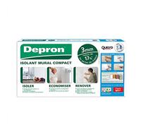 Quelyd Piastre DEPRON G3 - Spessore 3 mm - Piastra isolante termico - Isolante pareti interne - Colore Bianco - 20 piastre da 1 m² (100 x 100 cm)