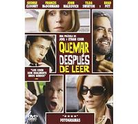 Bruciare Dopo De Leggi DVD Nuovo Sigillato Drammatico Thriller Commedia