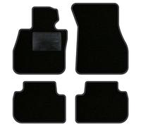 QUEMAR Kit Tappetini Auto compatibili con MINI Countryman F60 2017-2024 anche Hybrid/Set Tappeti Moquette e Gomma su Misura (2 Ant.+2 Post.)/Ricami e Colori Personalizzati (Bordo Antracite, 0 Ricami)