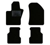 QUEMAR Tappetini Auto compatibili con Compass dal 2017 anche Plug-in Hybrid/Kit Tappeti Moquette e Gomma su Misura (Set 2 Anter.+ 2 Poster.)/Ricami e Colori Personalizzati (0 Ricami, Bordo Nero)