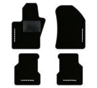 QUEMAR Tappetini Auto compatibili con Compass dal 2017 anche Plug-in Hybrid/Kit Tappeti Moquette e Gomma su Misura (Set 2 Anter.+ 2 Poster.)/Ricami e Colori Personalizzati (4 Ricami, Bordo Antracite)