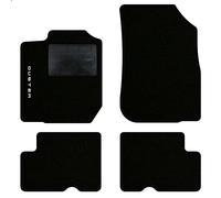 QUEMAR Tappetini Auto compatibili con Dacia Duster 2010-2017 / Kit Tappeti in Moquette e Gomma su Misura (Set 2 Anteriori + 2 Posteriori) / Ricami e Colori Personalizzati (1 Ricamo, Bordo Nero)