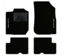 QUEMAR Tappetini Auto compatibili con Dacia Duster 2010-2017 / Kit Tappeti in Moquette e Gomma su Misura (Set 2 Anteriori + 2 Posteriori) / Ricami e Colori Personalizzati (2 Ricami, Bordo Antracite)