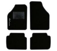 QUEMAR Tappetini Auto compatibili con Lancia Musa 2004-2012 / Kit Tappeti in Moquette e Gomma su Misura (Set 2 Anteriori + 2 Posteriori) / Ricami e Colori Personalizzati (1 Ricamo, Bordo Antracite)