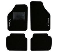 QUEMAR Tappetini Auto compatibili con Lancia Musa 2004-2012 / Kit Tappeti in Moquette e Gomma su Misura (Set 2 Anteriori + 2 Posteriori) / Ricami e Colori Personalizzati (2 Ricami, Bordo Nero)