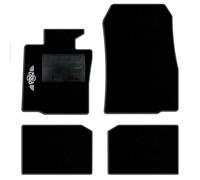 QUEMAR Tappetini Auto compatibili con MINI Countryman R60 Paceman R61 2010-2016/ Kit Tappeti Moquette e Gomma su Misura (Set 2 Ant.+2 Post.)/ Ricami e Colori Personalizzati (Bordo Antracite, 1 Ricamo)