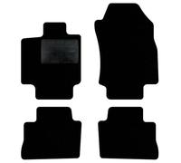 QUEMAR Tappetini Auto compatibili con Rav4 V XA50 dal 2019 anche Hybrid/Kit Tappeti Moquette e Gomma su Misura (Set 2 Anter. + 2 Post.) / Ricami e Colori Personalizzati (Bordo Nero, 0 Ricami)