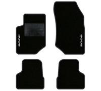 QUEMAR Tappetini Auto per Peugeot 2008 II e-2008, Bordo Antracite, 2 Ricami | dal 2019 / Kit Tappeti Moquette e Gomma su Misura / Set 2 Anteriori + 2 Posteriori / Ricami e Colori Personalizzati