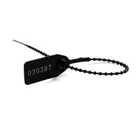 QUEMUONN Fascette stringicavo, Fascette fermacavi riutilizzabili in Nylon autobloccanti, sigilli di Sicurezza, 250 mm, Multicolore, Confezione da 100/500/1000 Pezzi(Black,500)