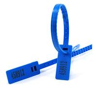 QUEMUONN Fascette stringicavo, Fascette fermacavi riutilizzabili in Nylon Regolabili antimanomissione numerate Multicolore Confezione da 100/500/1000(Blu,100)