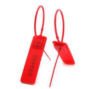 QUEMUONN Fascette stringicavo, Fascette riutilizzabili Multicolore 100/500/1000-Confezione numerata Lunghezza Regolabile 207 mm(Red,100)