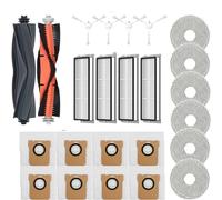 QUENPE For Xiaomi, Mijia Omni 1S B101CN B116 Accessori Spazzola laterale principale Filtro Hepa Mop Sacchetto for la polvere Robot Aspirapolvere Parti di ricambio Parti di ricambio (Size : 24pcs)