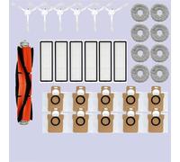 QUENPE For Xiaomi, Mijia Omni B101CN All-in-One / L10S Ultra/Dreame S10/S10 Pro Parte Spazzola laterale principale Filtro Hepa Mop Sacchetto for la polvere in tessuto Parti di ricambio (Size : 31PCS