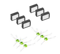 QUENPE Nuova spazzola principale e filtro Hepa e spazzola laterale, for iRobot Roomba i7 i7+ i8 E5 E6 I Series, parti for aspirapolvere Post gratuito filtri sottovuoto(As the picture-04)