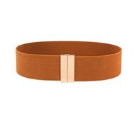 Quentis Elastic Waist Belt, Stylish Stretchy Accessory Fits for Dresses | Premium polyester elastic material, elegant square buckle, designed for stylish ladies F