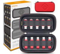 QUENZROC USB Drive Case Organizer per 20 unità flash USB USB Drive Case Organizer Custodia