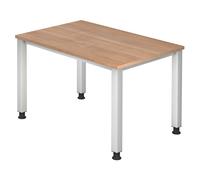 QUEO 12 S | Scrivania - 120x80 Noce regolabile in altezza