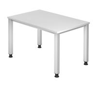 QUEO 12 S | Scrivania - Bianco 120x80 regolabile in altezza