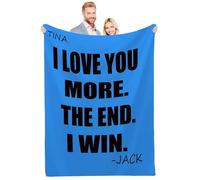 Quepitty Coperta personalizzata più grande moglie, coperta personalizzataCoperte personalizzate con foto Coperte personalizzate per adulti Kid Compleanno Natale Halloween Padri Madri Regalo di San