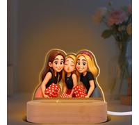 Quepitty Cornice per foto con luce notturna a LED, targa personalizzata per coppie, regalo unico per anniversario e compleanno per lui, lei, fidanzato, fidanzata