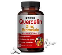 Quercetina 600 mg con Bromelina e Zinco per Energia e Supporto Immunitario