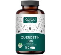 Quercetina Capsule 500mg Alto Dosaggio - RAIBU 180 pz Capsule masticab