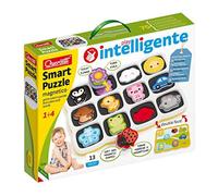 Quercetti - 0231 Smart Puzzle Primi Colori e Parole, gioco di associazione prima