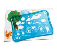Quercetti 02645 - Gioco Stencil Design Farm Set per Disegnare 1 St