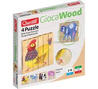 Quercetti 0711 Gioca Wood Puzzle Fattoria Gioco Creativo Di Legno