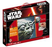 Quercetti 0856 Pixel Art 4 Star Wars Yoda Chiodini Colorati Bambini 5600 pezzi