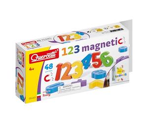 Quercetti 123 Magnetic Ricambi Numeri, Ideale con Lavagna Magnetica per Bambini, 48 Numeri Magnetici Colorati, Giochi Educativi 4 Anni, Regalo Bambina 5 Anni, Giochi Bambini 4 Anni Made in Italy