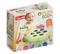 Quercetti Daisy Shape Sorter Eco Giochi Bambini 1 Anno, Made in Italy | Cestino a Margherita con 7 Forme Geometriche Bambini Colorate, Gioco Educativo per Bambini da 1 Anno, Costruzioni 1 Anno