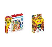 Quercetti- Fanta Color Modular 4 Gioco Creativo con Chiodini, Multicolore, 0880