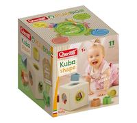 Quercetti Kubo Shape Prime Costruzioni Giochi Bambini 1 Anno Montessori, Cubo Forme Colorate, Regali Bimba 2 anni Educativo Motricità Fine e Coordinazione, 100% Made in Italy
