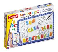 Quercetti Magnetino Letters Basic, Lavagna Magnetica per Bambini con 48 Lettere Magnetiche per Bambini, Gioco Educativo 4 Anni per Imparare l’Alfabeto, Made in Italy