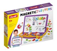 Quercetti-5241 Lavagna Magnetica con Lettere, Multicolore, 65 Pezzi, 5241