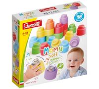 QUERCETTI - Momy Soft Happy Sound - Mattoncini Costruzioni Morbide - Set 18 pezzi - Made in Italy - bambini 6 36 mesi - 4145