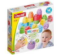 QUERCETTI - Momy Soft Happy Sound - Mattoncini Costruzioni Morbide - Set 18 pezzi - Made in Italy - bambini 6 36 mesi - 4145