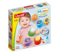 Quercetti Momy Soft Sensory Blocks, Giochi Montessori 6-36 Mesi, 8 Blocchi Senso