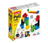 Quercetti- Poli Cubi Prima Infanzia, Multicolore, 4015