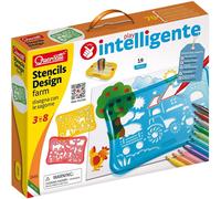 Quercetti Q2645 (Quercetti-2645 Stencils Design Farm Ideal Educational Toy and C