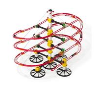 Quercetti Skyrail Suspension Basic 7-14 Anni Pista Biglie per Bambini fino a 5m Circuito 3D Percorso Biglie Giochi Stem 7 Anni 8 Biglie Basi e Tiranti Giochi Bambino 8 Anni Maschio Giochi Educativi