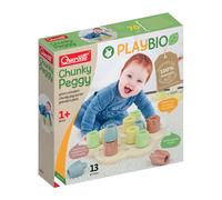 Quercetti XQU-84162 Quercetti-84162 Chunky Peggy Play Bio, Multicoloured